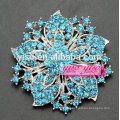 Broche de broche de noiva de cristal de flores